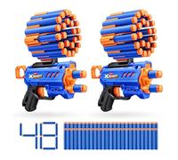 XSHOT Insanity Micro Blaster de ZURU con 48 Darts con tecnología Air Pocket, Darts de Espuma y Almacenamiento de Dardos, Juguete para Exteriores para niños y niñas