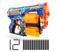 XShot Skins Dread, Sonic The Hedgehog, Foam Dart Blaster (12 Dart) Air Pocket Dart Technology, Major Brand Compatible, Toy Foam Dart Blaster for Kids, Teens, Adults, Frustration Free Packaging