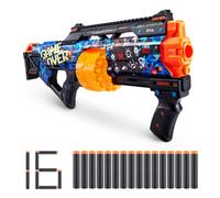 XShot Skins Last Stand, Game Over, Foam Dart Blaster (16 Darts) Air Pocket Dart Technology, Major Brand Compatible, Toy Foam Dart Blaster for Kids, Teens, Adults, Frustration Free Packaging