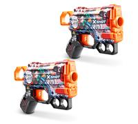 Xshot Skins Menace Blaster - Demon Slayer Skin (2pk) por Zuru Demon Slayer Diseo con 16 dardos Aire Pocket Dart Technology Foam Foam Blaster para ni