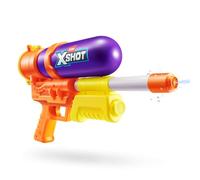 XSHOT Water Fast-Fill 80s Super Splash (Purple) de ZURU - Pistola de Agua Vintage con llenado rápido, Alcance 10 m y depósito 750 ml. Ideal para niños 6+, Patio y Piscina