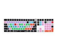 XSKN Logic Pro EU - Funda de silicona para teclado Apple Magic Keyboard 2020-2023 con Touch ID y teclado numérico A2520 (3 teclas izquierdas, no son adecuadas para el nuevo modelo 2024)