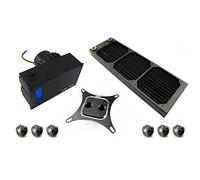 XSPC RayStorm D5 AX360 Procesador Enfriador 3 Ventiladores 1650 TR/Min Socket AM2 Socket AM3 Socket AM3 Socket AM3+ Negro 12 cm