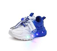 XSportmode Zapatillas deportivas unisex iluminadas, zapatillas luminosas, zapatillas deportivas for niños y niñas: ligeras, transpirables y versátiles for el ocio al aire libre(Azul,23 EU)
