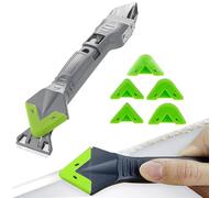 XSQD Herramienta Eliminación Silicona 5 en 1 Kit, Herramienta Sellador Silicona Relleno, Cuchilla Multifuncional Limpieza, Herramientas Para Eliminar El Adhesivo De Raspador, Para Erradicar Manchas