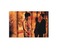 XSQING Póster clásico de la película de China In The Mood for Love, póster artístico para pared, lienzo, decoración, obras de arte, 60 x 90 cm