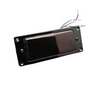 XSQKUYN Pastilla Eléctrica humbucking Mini Humbucker Pastilla De Guitarra Eléctrica Sellada Pastilla Divisoria De Bobina De Cuello Y Puente para Guitarra LP Negro/Cromo 68x29mm(1PC Black)