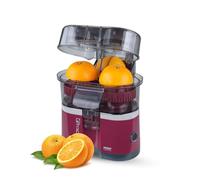 XSQUO Exprimidor de Naranjas Electrico Automatico con Doble Cabezal Zumo Natural Rapido Silencioso Facil Limpieza Compacto Potente Cocina Hogar Diario