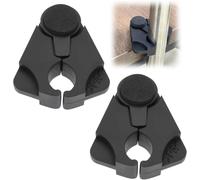 Xstary 2 soportes para muletas, color negro, para bastones, bastones para mesa para fijación en escritorios, mesas y mostradores, para muletas con un diámetro de 1,6-2,5 cm
