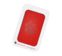 XStempelkissen Pfotenabdruck - /Schwarz, Tintenloses Stempelkissen Clean Touch, Stempel Mit Hundepfotenabdruck Für Zuhause, 10x8cm, Polymer, Wiederverwendbar | Bunte Abdruckkarte, Keepsake, Pawpri