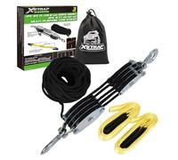 XSTRAP - Polipasto de Cuerda Resistente de 1,8 kg, Resistencia a la Rotura de 65 pies con Correa de elevación de 2 pies (Negro)