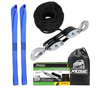 XSTRAP STANDARD Polipasto de cuerda resistente de 2 libras de resistencia a la rotura de 50 pies, bloque de carga de trabajo de 1000 libras y sistema de polea de aparejos para levantar objetos pesados