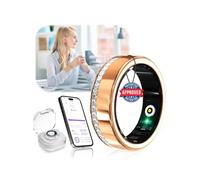 XSWCCJJ 2026 NO.1 Anillo inteligente de diamante y estuche de carga inalámbrico【Número de industria 1 - 0 Error de medición】Rastreador de fitness para monitorear el sueño, anillo inteligente SpO2