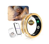 XSWCCJJ 2026 NO.1 Smart Ring Damen 【0% Error Rate - 30% Higher Accuracy】【1h Charge - 10 Days / 120h Tracking】 Ultralight 2,5g Smart Ring mit Schlafanalyse, HRV - Kein ABO - für iOS/Android Gold 8#