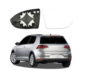 XSYKJGS Espejo retrovisor Golf 7 Cristal Espejo Espejito, Cristal Espejo Retrovisor Sustitución, Lente Espejo Coche con Calefacción, Retrovisor Exterior Ajustable V-W (5G0 857 521