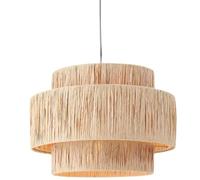 XSYNACB Lámpara colgante rústica de ratán tejido a mano estilo granja bohemio, ideal para islas de cocina, techos suspendidos y comedores, dormitorios y cocinas.