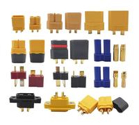 XT60H XT60 XT60E-M XT90 XT30U XT60E-F XT60EW EC5 T Conector Macho Hembra Chapado en Oro Bullet Banana(3Pcs XT60E-F-01)