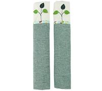 Xtahdge 1 Par Cubiertas De La Manija De La Puerta De Algodon Cubierta del Pomo del Refrigerador Puerta Doble Protector De Guantes De Nevera Herramientas De Cocina para El Hogar