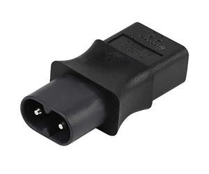 Xtahdge 2 Iec 320 C8 Macho a Iec 320 C9 Hembra Adaptador de Ca 6a / 250V Eu Convertidor de Potencia Industrial