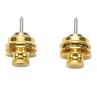 Xtahdge 2pzs Cerradura de correa de guitarra antideslizante Hebilla de cinturones de guitarra Hilo de boton para acustica electrica bajo Piezas de correa de guitarra Accesorios-