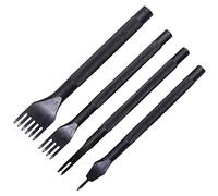 Xtahdge 3 Mm 1/2/4/6 Puntas Herramienta de PerforacióN de Agujeros de Cincel de Costura de Perforadora de, de Cinceles de -4 Piezas