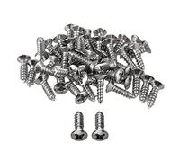 Xtahdge 50X Guitarra Bajo TORNILLOS Piezas para Scratchplates Pickguard, Plateado