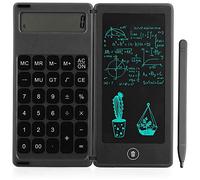 Xtahdge Calculadora de Notas Tableta de Escritura LCD de 6 Pulgadas Tableta de Dibujo Digital LáPiz óPtico BotóN de Borrado FuncióN de Bloqueo Negro