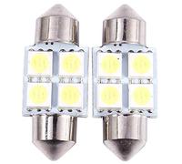 Xtahdge DC 12 V 30 mm 4 5050 SMD Interior del coche Festoon LED Luz 2 Pcs