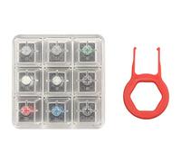 Xtahdge Probador de teclado acrílico 9 tapas de plástico transparente muestreador para Cherry MX Switches