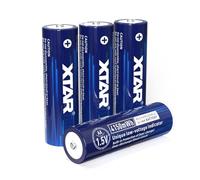 XTAR 4150 mWh 1,5 V pilas AA recargables: salida constante de 1,5 V e indicador de bajo voltaje (4 pilas 4150 mWh)