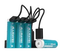 XTAR ALLMAYBE 2800 mAh 1,5 V pilas AA recargables: salida constante de 1,5 V e indicador de bajo voltaje (4 pilas de 2800 mAh)