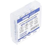XTAR Batería de Ion de Litio AAA Micro LR03 Recargable con Indicador LED (4 Unidades, 1,5 V, 1000 mAh, 1620 mWh, con Caja de Almacenamiento)