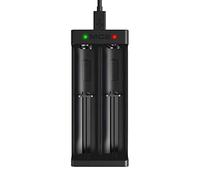 XTAR Cargador de batería universal MC2, cargador de batería recargable portátil 3.6V/3.7V