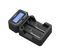 XTAR Cargador para baterías de Iones de Litio y Ni-MH Profesional y rápido, reactivación de Celdas de Descarga Profunda y 0 V, Dos Celdas, Modelo X2