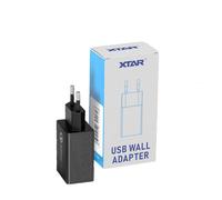 XTAR Cargador Rápido 18W QC3.0 USB Adaptador Red Con Enchufe EU Negro