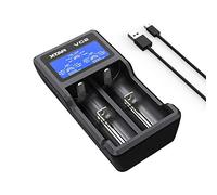 XTAR VC2 Premium USB Cargador con Pantalla LCD (Actualización de la Serie MC) 18350 18500 18650 18700 14500 16340 17500 Li-Ion Cargador de batería (sin baterías)