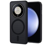 XTCASE Funda Magnética para Honor Magic 6 Lite [Compatible con Magsafe], Carcasa Translúcido Mate Trasera Resistente a arañazos TPU Parachoques Antigolpes Ultra Fino Caso,Negro