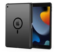 XTCASE Funda Magnética para iPad 9ª / 8ª / 7ª Generación (2021/2020 / 2019) 10,2 Pulgadas, Carcasa Trasera Duro Translúcida Mate A Prueba de Golpes Resistente a arañazos, Negro