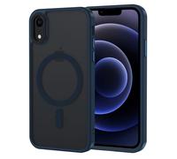 XTCASE Funda Magnética para iPhone XR [Compatible con Magsafe], Carcasa Translúcido Mate Trasera Resistente a arañazos TPU Parachoques Antigolpes Ultra Fino Caso,Azul