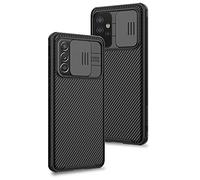 XTCASE Funda para Samsung Galaxy A52s 5G / A52 5G/4G, Protección de la cámara Carcasa Cubierta de cámara Deslizante Ultra Delgado Rígida PC Anti-Choque Anti-arañazos Proteger Caso, Negro