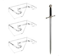 xtemtoamz 3 Piezas Soporte Espada Pared, Soportes Katana Pareds, Soportes Vertical Para Espadas De Artes Marciales, Soporte de pared para Dagas, Apto para La Mayoría de Espadas.
