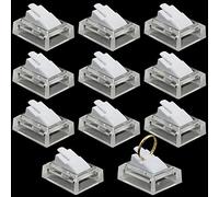 xtemtoamz Soporte Anillos Joyas Estante Exhibición - PláStico Rectangular De Dedo Expositor Alianzas Para Ventana Tienda, Anillos, Vitrina Comercial, Suministros Arte Bricolaje, Blanco, 10 Piezas