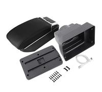 XTevu Caja de almacenamiento para reposabrazos, organizador de consola central con portavasos y cenicero compatible con J Interior