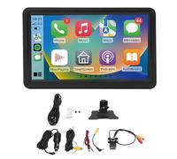 XTevu Car Stereo, Car Radio Display, Vehicle Multimedia Player, Compatible with CarPlay Android Auto, 7in IPS Touchscreen Portable Navigation Voice Control AUX FM