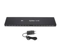 XTevu Divisor HDMI, distribuidor de interfaz multimedia HD 8K 1x16 compatible con 4K 1080P 3D, divisor de video HDMI 8K para visualización en múltiples pantallas