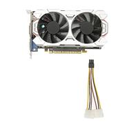 XTevu Gaming Graphics Card, 4GB GDDR5 128bit Discrete Graphics Card, Dual Fan Graphics Card for GTX1050Ti, Rapid Cooling, Low Noise, Video Game Graphics Card