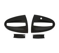 XTevu - Juego De 4 Embellecedores Para Manilla De Puerta De Fibra De Carbono, Aptos Para Smart Fortwo W451 2009-2015, Embellecedor De Manilla De Puerta Exterior De Coche, Embellecedor De Repuesto Para