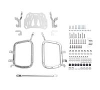 XTevu Portaequipajes para Motocicletas, Caja Lateral de Acero Inoxidable, Kit de Soporte de Montaje para portaequipajes Laterales para Motocicletas