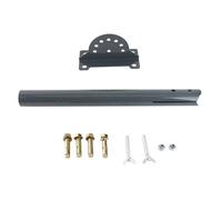 XTevu Soporte de pivote, soporte de poste de techo ajustable, montaje de bisagra giratoria de acero Gen 2 para poste de toldo de RV, accesorios para vehículos de acampada y yates