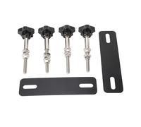 XTevu Soporte para placa de tracción, kit de pasador de pista de recuperación, espacio entre orificios ajustable de 4,72 a 6,69 pulgadas para almacenamiento en portaequipajes